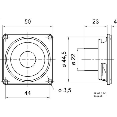 Visaton FRWS 5 SC - 8 Ohm 2220 80 dB 1 pc(s)