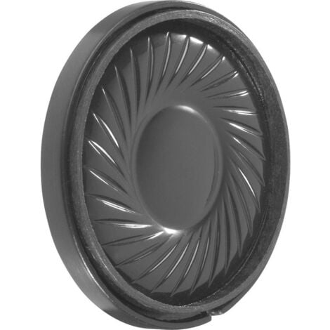 Visaton K 36 WP - 50 Ohm 1.4 pouces 3.6 cm Haut-parleur miniature 1 W 50 Ω noir membrane en plastique, résiste à l'humi