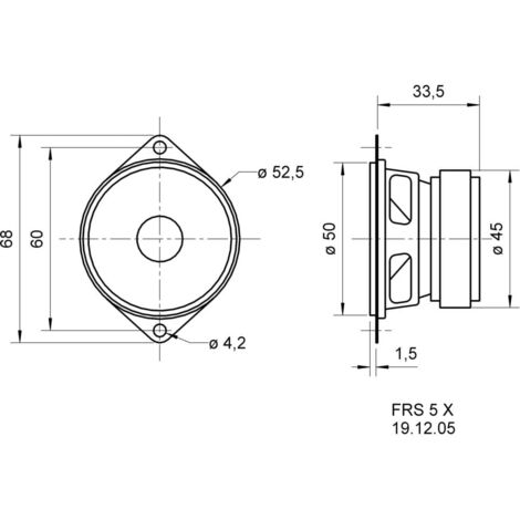 Visaton FRS 5 X - 8 Ohm 2235 1 pc(s)