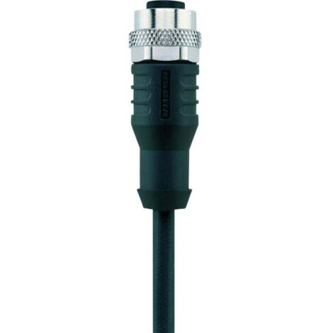 Câble M12 pour capteurs/actionneurs Automation Line Escha AL-WAK4-5/S370 8043812 Pôle: 4 Contenu: 1 pc(s) (1/3)