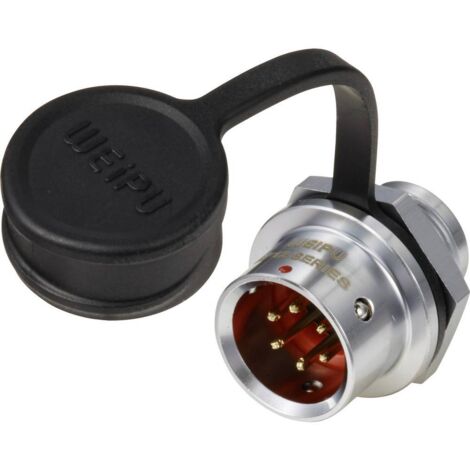 circulaire mâle, droit Ø 12 6 pôles 125 V/AC 5 A IP67 Push-Pull Weipu SF1212/P6 D98544 (1/4)