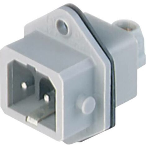 Hirschmann 932 048-106-1 Connecteur d'alimentation STASEI embase mâle verticale Nombre total de pôles: 2 + PE 16 A gris (1/4)
