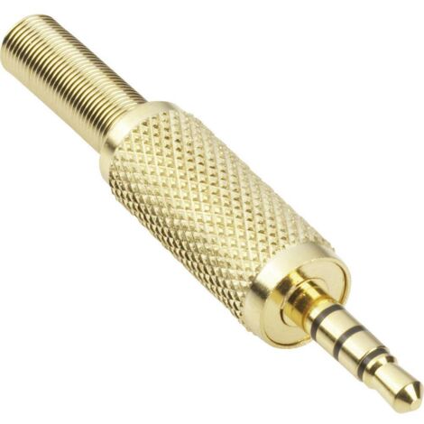 Jack 3.5 mm mâle, droit BKL Electronic 1103057 Nombre de pôles: 4 stéréo or 1 pc(s) D27576 (1/2)