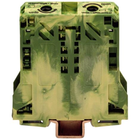 Borne pour conducteur de protection WAGO 285-157 20 mm ressort de traction Affectation: terre vert, jaune 1 pc(s) D27317 (1/2)