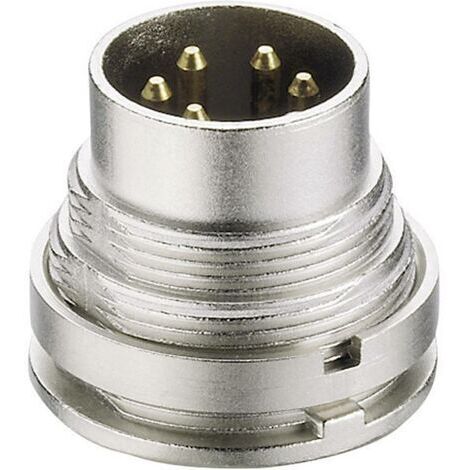 Connecteur rond DIN embase mâle verticale Lumberg SGV 50 Nombre de pôles: 5 argent 1 pc(s) D25458 (1/3)