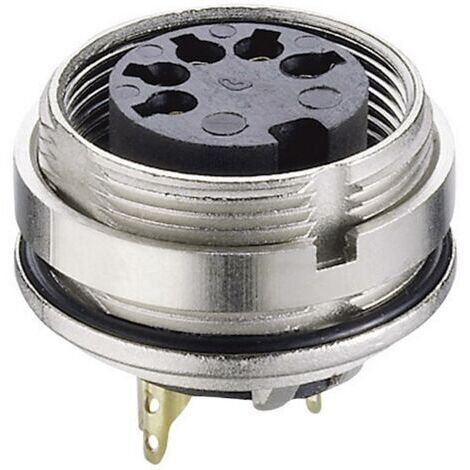 Connecteur rond DIN embase femelle, verticale Lumberg 0305 05-1 Nombre de pôles: 5 argent 1 pc(s) (1/3)
