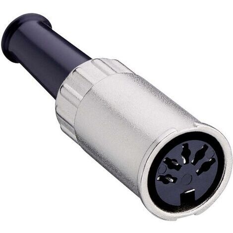 Connecteur rond DIN femelle, droit Lumberg 0122 08-1 Nombre de pôles: 8 argent 1 pc(s) (1/3)