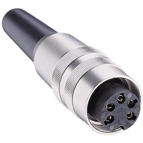 Connecteur rond DIN femelle, droit Lumberg KV 81 Nombre de pôles: 8 argent 1 pc(s) D22993 (1/2)