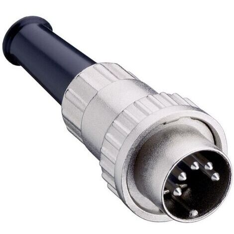 Connecteur rond DIN mâle, droit Lumberg 0132 05-1 Nombre de pôles: 5 argent 1 pc(s) D22921 (1/3)
