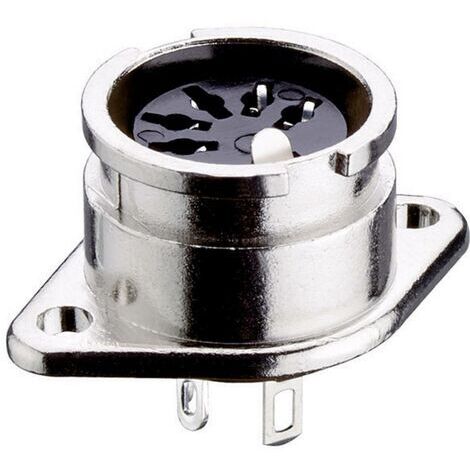 Connecteur rond DIN embase femelle, contacts droits Lumberg 0107 08-1 Nombre de pôles: 8 argent 1 pc(s) (1/3)