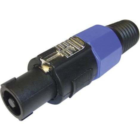 Fiche haut-parleur mâle, droit Cliff FM1245 Nombre de pôles: 4 noir, bleu 1 pc(s) D22660 (1/2)
