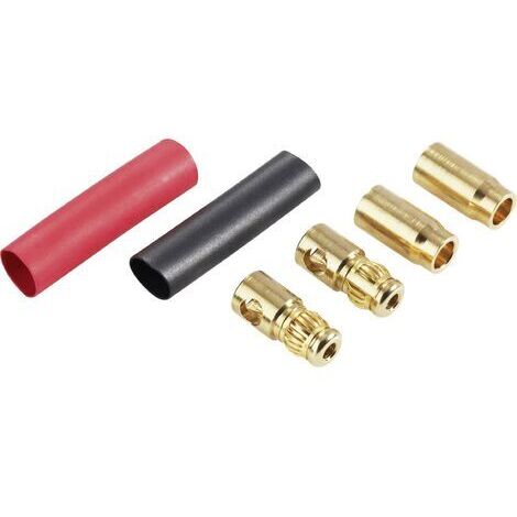 Système de connecteurs dorés DS 6 Ø de la broche: 6 mm Schnepp DS 6 rouge, noir 1 pc(s) D21984 (1/3)