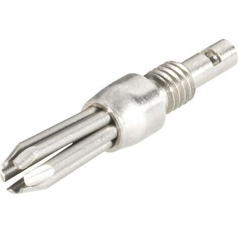 Schnepp N V2A 4000 Fiche banane mâle, droit Ø de la broche: 4 mm argent 1 pc(s) D21273 (1/3)