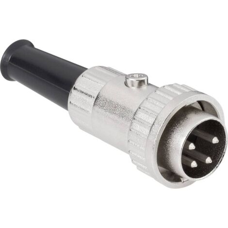 Connecteur rond DIN mâle, droit BKL Electronic 0202005 Nombre de pôles: 6 argent 1 pc(s) D21301 (1/3)