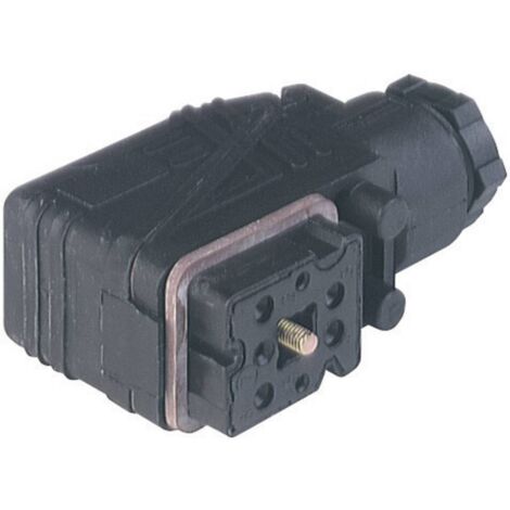Prise femelle avec presse-étoupe M16 et contacts à vis Hirschmann GO 610 WF 932 484-100-1 noir Pôle:6 + Terre 1 pc(s) D23555 (1/2)