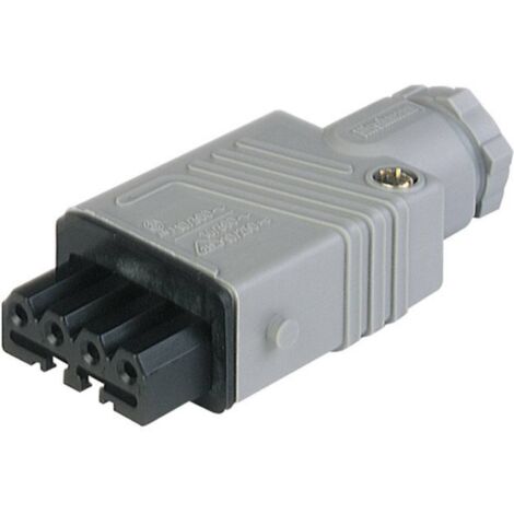 Hirschmann 932 533-106-1 Connecteur d'alimentation STAK femelle, droit Nombre total de pôles: 4 + PE 10 A gris 1 pc(s) D23523 (1/2)
