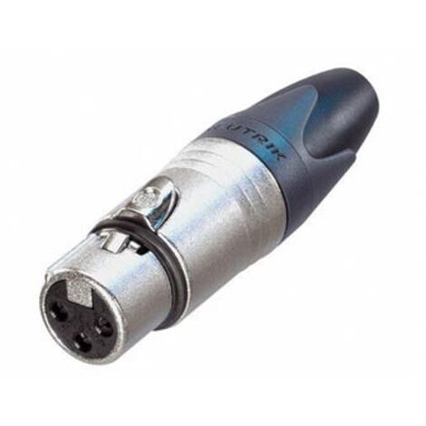 XLR femelle, droit Neutrik NC3FXX Nombre de pôles: 3 argent 1 pc(s) D28054 (1/2)
