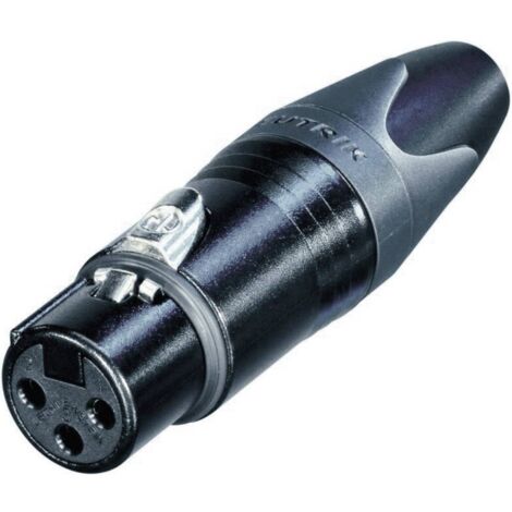 XLR femelle, droit Neutrik NC3FXX-BAG Nombre de pôles: 3 noir 1 pc(s) (1/3)