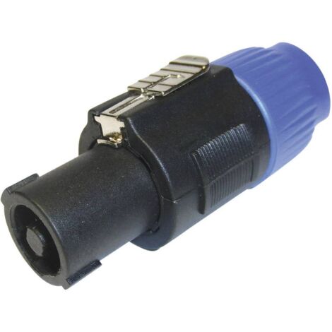 Fiche haut-parleur mâle, droit Cliff FM1250 Nombre de pôles: 4 noir, bleu 1 pc(s) D20448 (1/2)