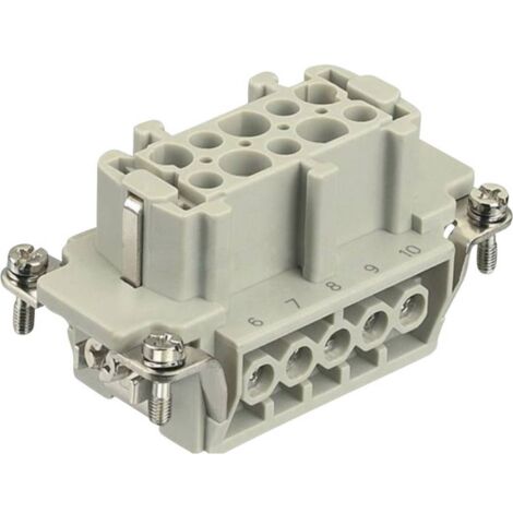 HARTING 09330102701 Insert femelle Han® E 10 + PE raccord à vis 1 pc(s) D19322 (1/3)