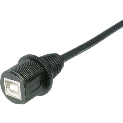 Cordon USB type B femelle IP67 longueur 1 m Assman A-KAB-USBB-FS-1M (1/2)