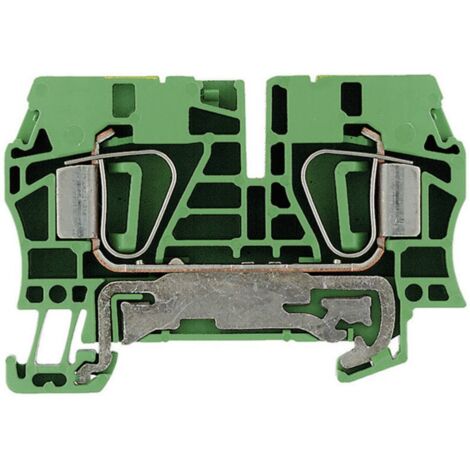 Bloc de jonction de protection Weidmüller ZPE 6 1608670000-1 vert-jaune 1 pc(s) (1/2)