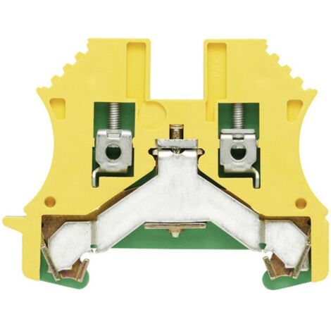 Bloc de jonction de protection Weidmüller WPE 6 1010200000-1 vert-jaune 1 pc(s) D15495 (1/2)
