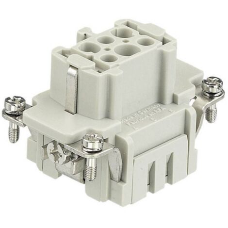 HARTING 09330062716 Insert femelle Han® E 6 + PE cage à ressort 1 pc(s) D15614 (1/3)