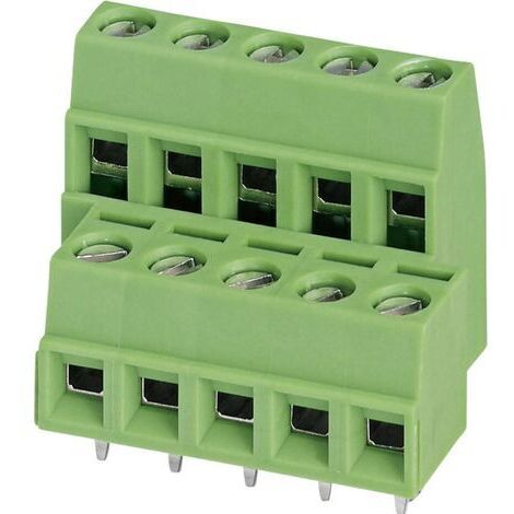 Bornier à 2 étages Phoenix Contact MKKDSN 1,5/ 5-5,08 1726176 1.50 mm² Nombre de pôles 10 vert 1 pc(s) D12325
