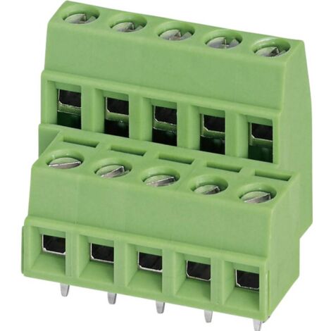 Bornier à 2 étages Phoenix Contact MKKDSN 1,5/ 7-5,08 1726192 1.50 mm² Nombre de pôles 14 vert 1 pc(s) D12330 (1/3)
