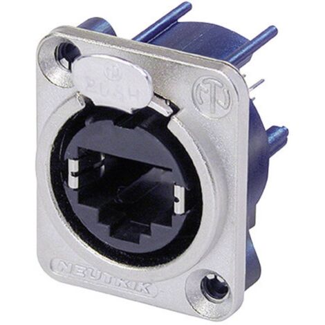 RJ45 connecteur de données série etherCon® D Neutrik NE8FDV RJ45 femelle, droit NE8FDV Pôle: 8P8C nickel 1 pc(s) (1/2)