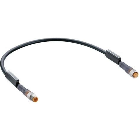 Connecteur confectionné pour capteurs/actionneurs M8 Lumberg Automation RSMV 3-RKMV 3-224/2M-1 mâle, droit, femelle, dr (1/2)
