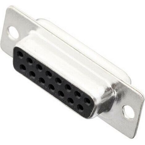 Embase SUB-D femelle 15 pôles MH Connectors 2101-0200-12 180 ° fût à souder 1 pc(s) D18606 (1/4)