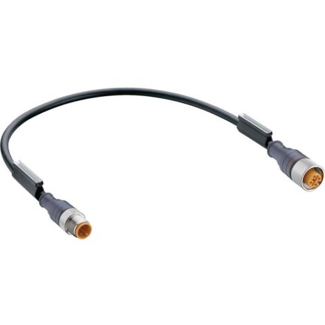 Connecteur confectionné pour capteurs/actionneurs M12 Lumberg Automation RST 4-RKT 4-225/2M-1 mâle, droit, femelle, dro (1/2)