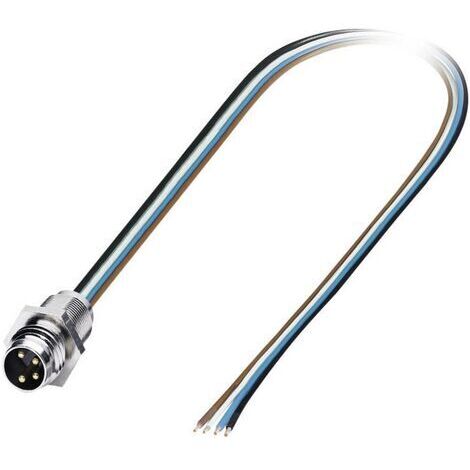 Embase mâle M12 pour capteurs/actionneurs Phoenix Contact SACC-E-M12MS-4CON-PG9/0,5 1693762 Contenu: 1 pc(s) (1/5)