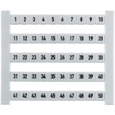 Weidmüller 523060041-50 Marquage de bornes 50 pc(s)