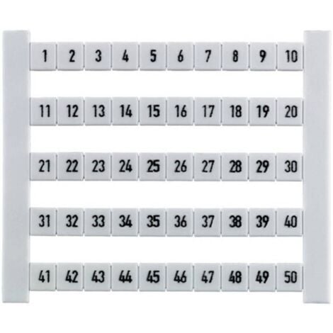 Weidmüller 354361187-50 Marquage de bornes 50 pc(s)