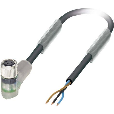 Câble pour capteurs/actionneurs Pôle: 3 avec LED Phoenix Contact SAC-3P- 5,0-PUR/M 8FR-2L 1671085 1 (1/3)