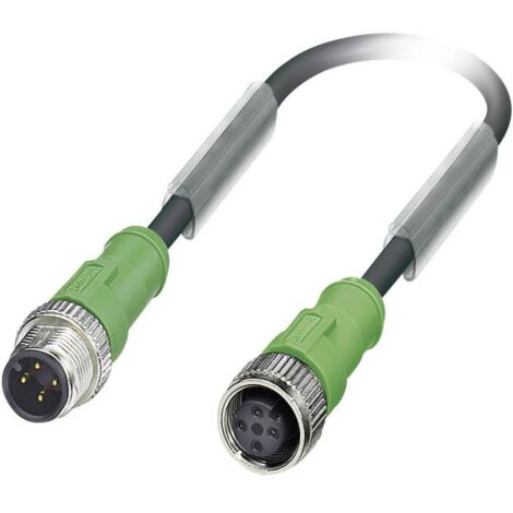 Câble pour capteurs/actionneurs Phoenix Contact SAC-4P-M12MS/ 1,5-PUR/M12FS 1668373 Contenu: 1 pc(s) (1/2)