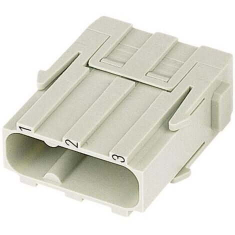 HARTING 09140033002 Insert mâle Han® C-Modul 3 + PE raccord à vis 1 pc(s) D10309 (1/4)