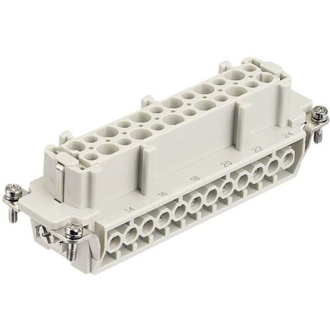 HARTING 09340102701 Insert femelle Han® Hv E 10 + 2 + PE raccord à vis 1 pc(s) D10811 (1/2)