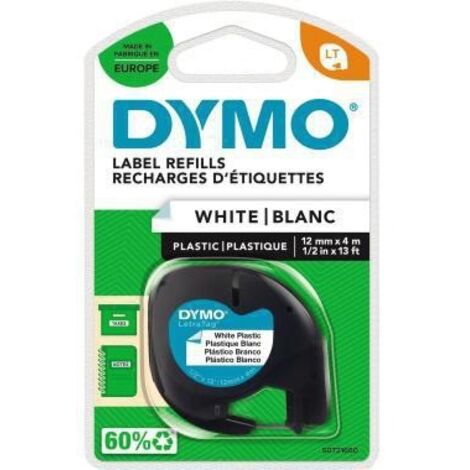 DYMO 91221 Couleur de ruban: blanc perle Couleur de police: noir 12 mm 4 m S0721660