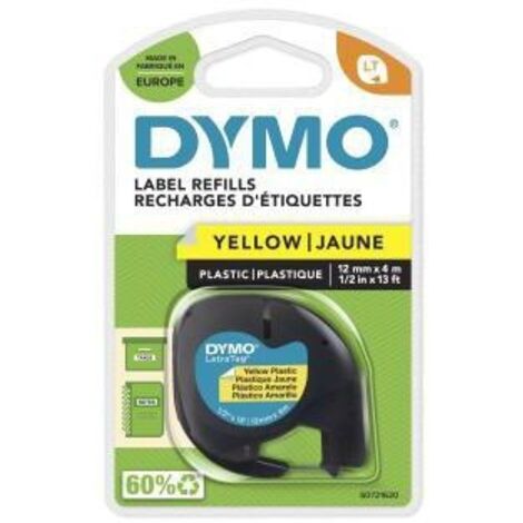 DYMO LT Couleur de ruban: hyper-jaune Couleur de police: noir 12 mm 4 m S0721620