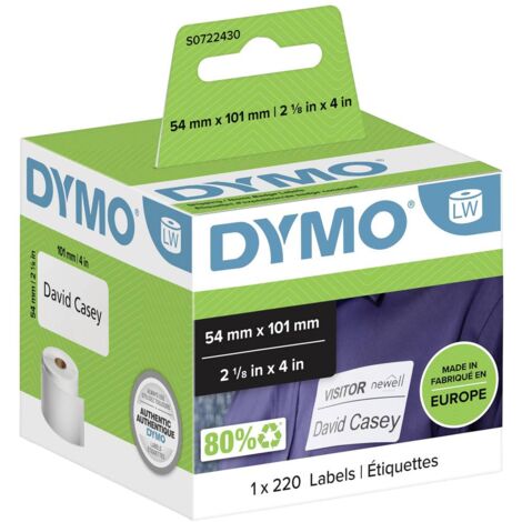 Étiquette approprié pour LabelWriter blanc l54xL101 mm
