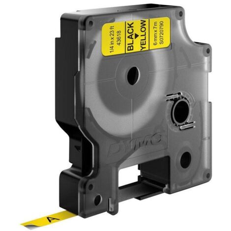 DYMO Schriftbandkassette D1 S0720790 6mmx7m sw auf ge