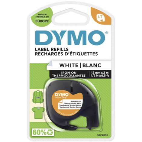 DYMO LT Couleur de ruban: blanc Couleur de police: noir 12 mm 2 m S0718850