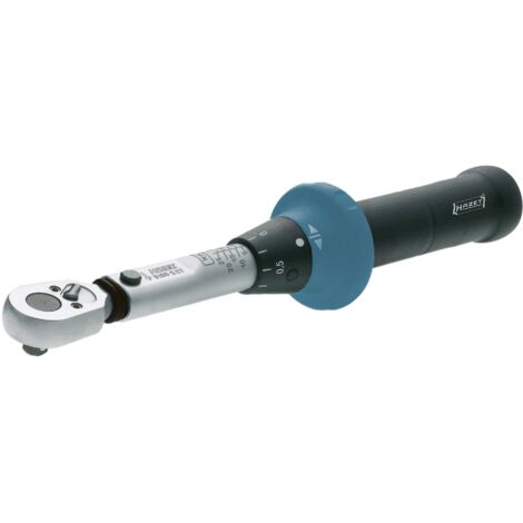 Clé dynamométrique Hazet 5108-2CT avec cliquet réversible 1/4 (6.3 mm) 2.5 - 25 Nm (1/10)