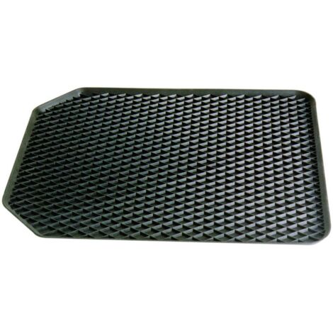 Tapis en caoutchouc noir universel pour voiture – Étanche et lavable – Rebord surélevé pour protection – 16524 – Hp Autozubehör