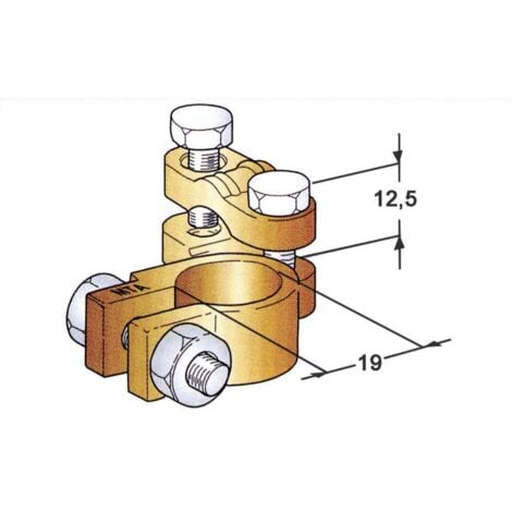 Bornes polaires de batterie ESKA 1506100 (l x H x P) 48 x 20 x 58 mm 1 pc(s)