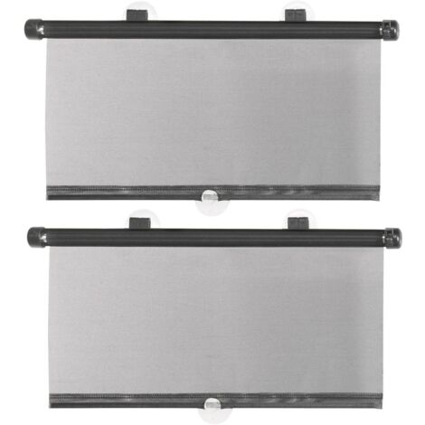 Store pare-soleil 522687 42 cm x 52 cm – Système d'enroulement automatique – Fixation ventouses et crochets – Lot de 1 paire – Hp Autozubehör